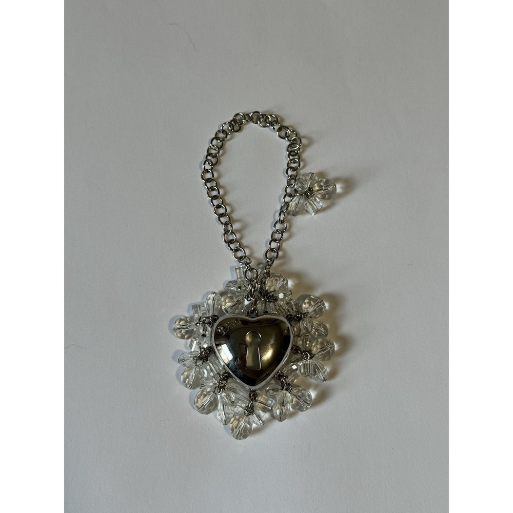 Dior Pretty Charm Heart Crystal Bracelet Silver - Picture 3 of 8